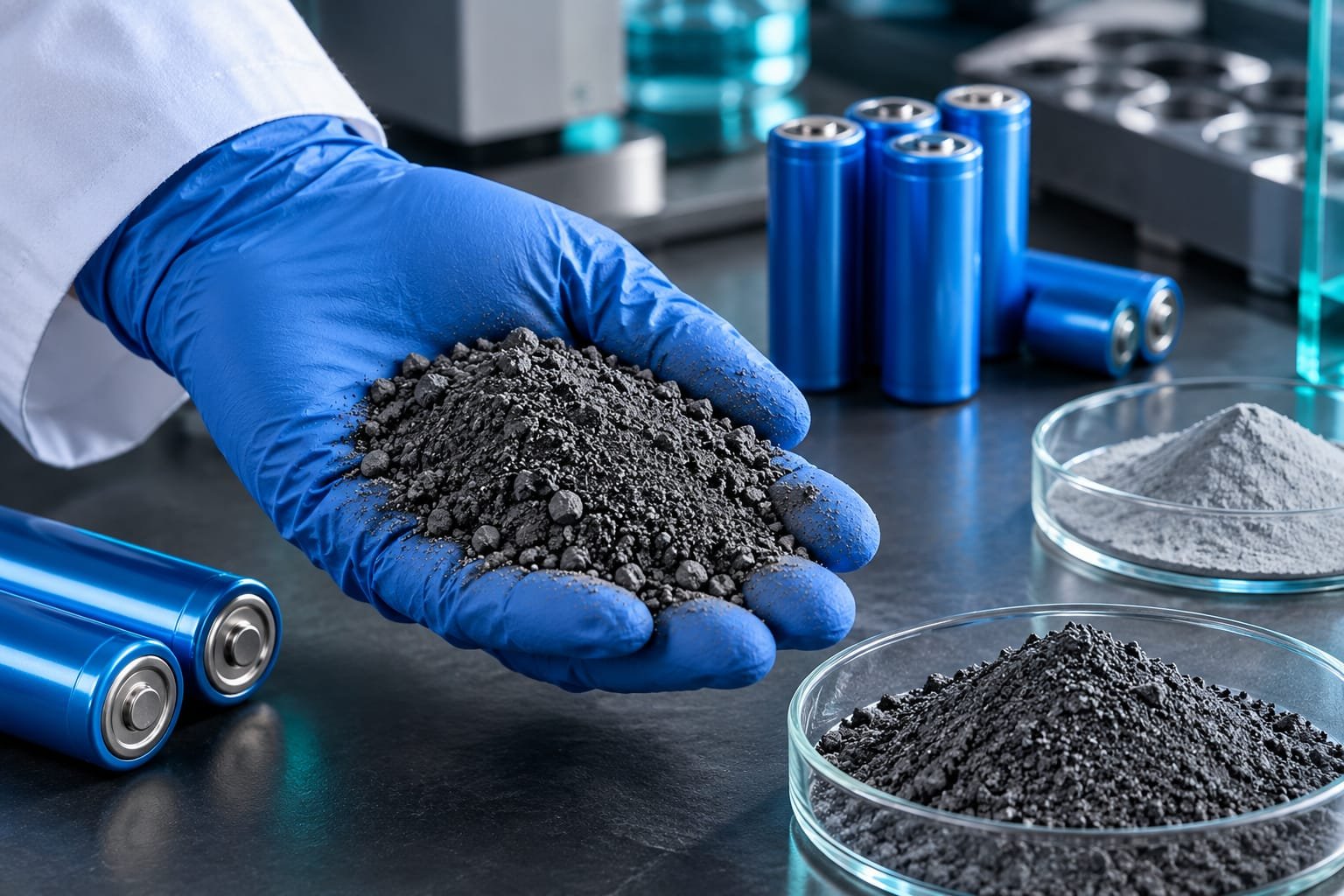 Battery and Lithium Powder
